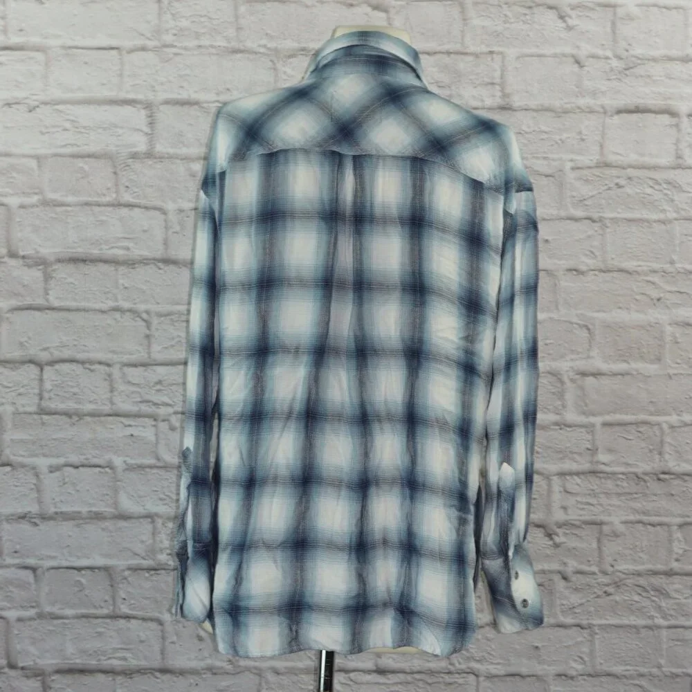 Rails Moyenne Plaid Button Down Shirt Medium - Picture 3 of 7